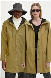 ΑΔΙΑΒΡΟΧΟ ΜΠΟΥΦΑΝ LONG JACKET W3 ΧΡΩΜΑ: ΠΡΑΣΙΝΟ, 12020-44 RAINS