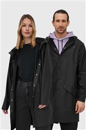 ΜΠΟΥΦΑΝ 12020 LONG JACKET ΧΡΩΜΑ: ΜΑΥΡΟ RAINS