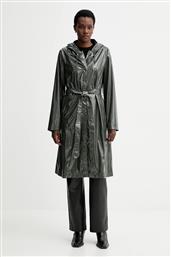 ΜΠΟΥΦΑΝ 12040 A-LINE LONGER W JACKET ΧΡΩΜΑ: ΠΡΑΣΙΝΟ, 12040 RAINS