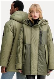 ΜΠΟΥΦΑΝ 17240 TORNA INSULATED LONG JACKET ΧΡΩΜΑ: ΠΡΑΣΙΝΟ, 17240 RAINS