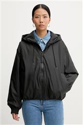 ΜΠΟΥΦΑΝ 17290 LOHJA BOMBER JACKET W3T1 ΧΡΩΜΑ: ΜΑΥΡΟ, 17290 RAINS