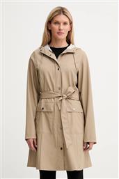 ΜΠΟΥΦΑΝ 18130 CURVE LONG JACKET ΧΡΩΜΑ: ΜΠΕΖ, 18130 RAINS