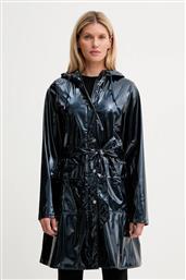 ΜΠΟΥΦΑΝ 18130 CURVE LONG JACKET ΧΡΩΜΑ: ΜΠΛΕ, 18130 RAINS