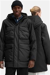 ΜΠΟΥΦΑΝ ASKIM LONG INSULATED CARGO JACKET W3T4 ΧΡΩΜΑ: ΜΑΥΡΟ, 15930-01 RAINS