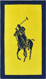 ΠΕΤΣΕΤΑ ΠΑΡΑΛΙΑΣ POLO JACQUARD IRIS BLUE / YELLOW 100 X 170 CM RALPH LAUREN