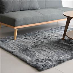 ΧΑΛΙ ΓΟΥΝΙΝΟ (160X230) FLUFFY DARK GREY RAVELIA