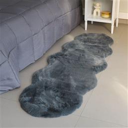 ΓΟΥΝΙΝΟ XΑΛΙ ΔΙΑΔΡΟΜΟΥ (60X180) FLUFFY DARK GREY ANIMAL SHAPE RAVELIA