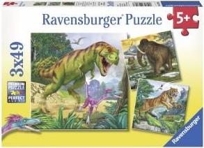 ΔΕΙΝΟΣΑΥΡΟΙ ΚΑΙ ΑΓΡΙΑ ΖΩΑ (3Χ49) 147 ΚΟΜΜΑΤΙΑ RAVENSBURGER