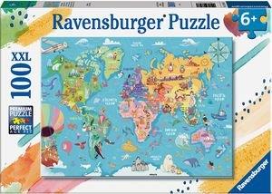 ΠΑΓΚΟΣΜΙΟΣ ΧΑΡΤΗΣ XXL 100 ΚΟΜΜΑΤΙΑ RAVENSBURGER