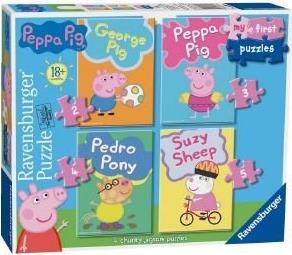 PEPPA PIG (2-3-4-5) 14 ΚΟΜΜΑΤΙΑ RAVENSBURGER από το PLUS4U