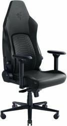 ISKUR V2 BLACK - LEATHER GAMING CHAIR - LUMBAR SUPPORT - MEMORY FOAM HEAD CUSHION RAZER
