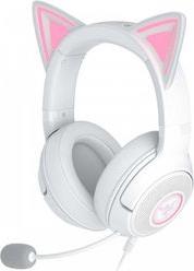 KRAKEN KITTY V2 - WHITE - RGB - USB 7.1 GAMING HEADSET - KITTY EARS - PC / PS5 / SWITCH RAZER