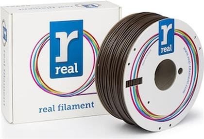 REAL ABS 3D PRINTER FILAMENT - BROWN - SPOOL OF 1KG - 2.85MM (REFABSBROWN1000MM3) REAL FILAMENTS