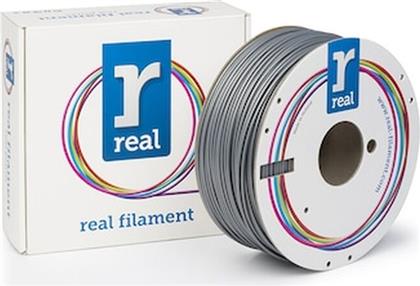 REAL ABS 3D PRINTER FILAMENT - SILVER - SPOOL OF 1KG - 2.85MM (REFABSSILVER1000MM3) REAL FILAMENTS