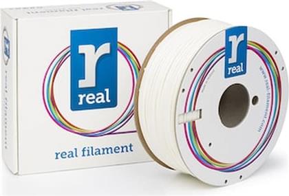 REAL ABS 3D PRINTER FILAMENT - WHITE - SPOOL OF 1KG - 2.85MM (REFABSWHITE1000MM3) REAL FILAMENTS