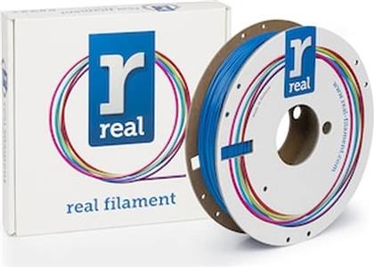 REAL PETG 3D PRINTER FILAMENT - BLUE - SPOOL OF 0.5KG - 1.75MM (REFPETGSBLUE500MM175) REAL FILAMENTS