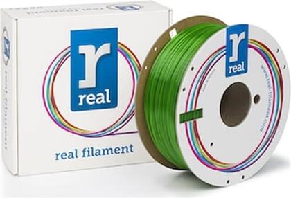 REAL PETG 3D PRINTER FILAMENT - GREEN - SPOOL OF 1KG - 1.75MM (REFPETGSGREEN1000MM175) REAL FILAMENTS