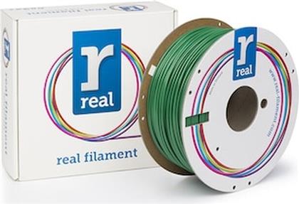 REAL PETG 3D PRINTER FILAMENT - GREEN - SPOOL OF 1KG - 2.85MM (REFPETGSGREEN1000MM3) REAL FILAMENTS