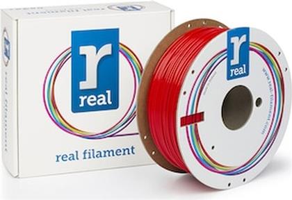 REAL PETG 3D PRINTER FILAMENT - RED - SPOOL OF 1KG - 2.85MM (REFPETGSRED1000MM300) REAL FILAMENTS