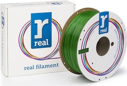 REAL PETG 3D PRINTER FILAMENT - TRANSLUCENT GREEN - SPOOL OF 1KG - 1.75MM REAL FILAMENTS