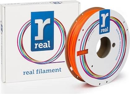 REAL PETG 3D PRINTER FILAMENT - TRANSLUCENT ORANGE - SPOOL OF 0.5KG - 1.75MM REAL FILAMENTS