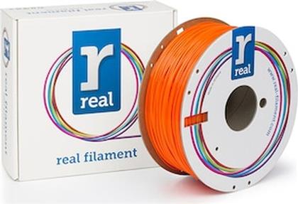 REAL PETG 3D PRINTER FILAMENT - TRANSLUCENT ORANGE - SPOOL OF 1KG - 1.75MM REAL FILAMENTS