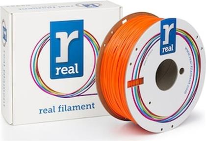 REAL PETG 3D PRINTER FILAMENT - TRANSLUCENT ORANGE - SPOOL OF 1KG - 1.75MM (REFPETGORANGE1000MM175) REAL FILAMENTS