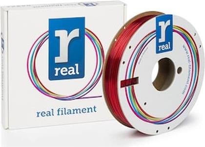 REAL PETG 3D PRINTER FILAMENT - TRANSLUCENT RED - SPOOL OF 0.5KG - 1.75MM (REFPETGTRED500MM175) REAL FILAMENTS