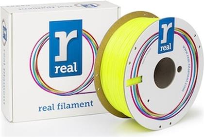 REAL PETG 3D PRINTER FILAMENT - TRANSLUCENT YELLOW - SPOOL OF 1KG - 2.85MM (REFPETGYELLOW1000MM300) REAL FILAMENTS