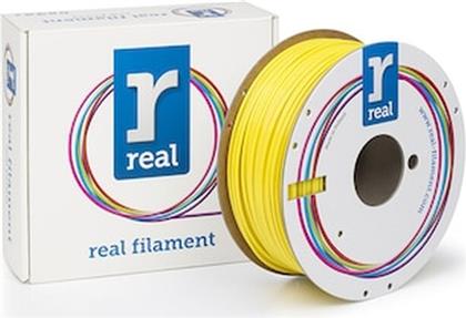 REAL PETG 3D PRINTER FILAMENT - YELLOW - SPOOL OF 1KG - 2.85MM (REFPETGSYELLOW1000MM3) REAL FILAMENTS