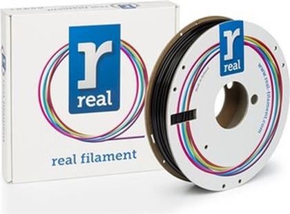 REAL PLA 3D PRINTER FILAMENT - BLACK - SPOOL OF 0.5KG - 2.85MM REAL FILAMENTS