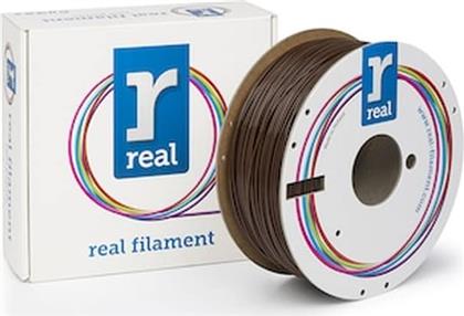 REAL PLA 3D PRINTER FILAMENT - BROWN - SPOOL OF 1KG - 1.75MM (REFPLABROWN1000MM175) REAL FILAMENTS