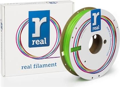 REAL PLA 3D PRINTER FILAMENT - FLUORESCENT GREEN - SPOOL OF 0.5KG - 1.75MM (REFPLAFGREEN500MM175) REAL FILAMENTS