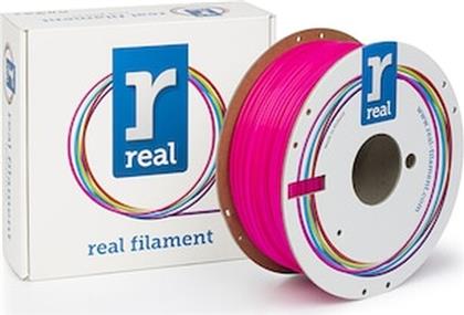 REAL PLA 3D PRINTER FILAMENT - FLUORESCENT PINK - SPOOL OF 1KG - 2.85MM (REFPLAFPINK1000MM285) REAL FILAMENTS