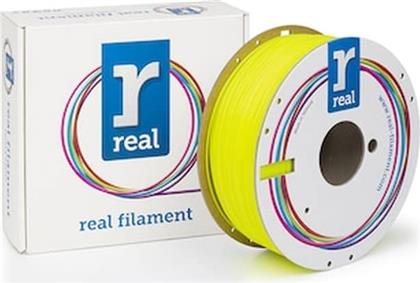 REAL PLA 3D PRINTER FILAMENT - FLUORESCENT YELLOW - SPOOL OF 1KG - 1.75MM (REFPLAFYELLOW1000MM175) REAL FILAMENTS