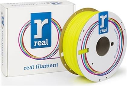 REAL PLA 3D PRINTER FILAMENT - FLUORESCENT YELLOW - SPOOL OF 1KG - 2.85MM REAL FILAMENTS