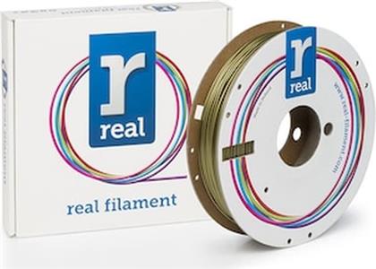 REAL PLA 3D PRINTER FILAMENT - GOLD - SPOOL OF 0.5KG - 1.75MM (REFPLAGOLD500MM175) REAL FILAMENTS από το PUBLIC