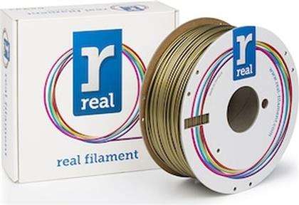 REAL PLA 3D PRINTER FILAMENT - GOLD - SPOOL OF 1KG - 2.85MM (REFPLAGOLD1000MM3) REAL FILAMENTS