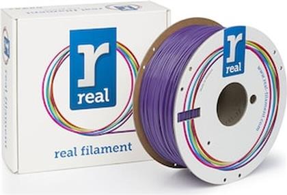 REAL PLA 3D PRINTER FILAMENT - PURPLE - SPOOL OF 1KG - 1.75MM (REFPLAPURPLE1000MM175) REAL FILAMENTS