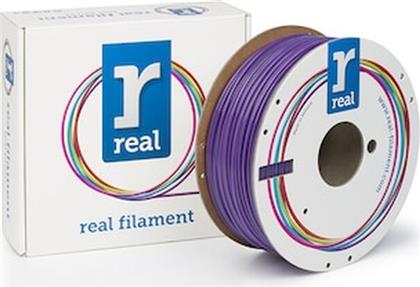 REAL PLA 3D PRINTER FILAMENT - PURPLE - SPOOL OF 1KG - 2.85MM (REFPLAPURPLE1000MM3) REAL FILAMENTS