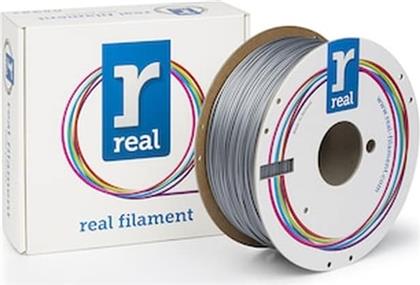 REAL PLA 3D PRINTER FILAMENT - SILVER - SPOOL OF 1KG - 1.75MM (REFPLASILVER1000MM175) REAL FILAMENTS