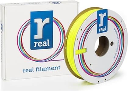 REAL PLA 3D PRINTER FILAMENT - YELLOW - SPOOL OF 0.5KG - 1.75MM (REFPLAYELLOW500MM175) REAL FILAMENTS