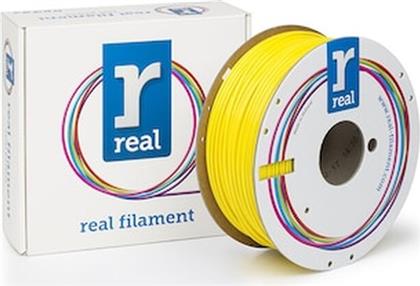 REAL PLA 3D PRINTER FILAMENT - YELLOW - SPOOL OF 1KG - 2.85MM (REFPLAYELLOW1000MM3) REAL FILAMENTS