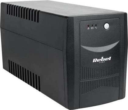 UPS MICROPOWER 2000 ΟFFLINE 2000VA 1200W ΜΑΥΡΟ REBEL