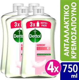 ΑΝΤΑΛΛΑΚΤΙΚΟ ΚΡΕΜΟΣΑΠΟΥΝΟ SENSITIVE (4X750 ML) DETTOL