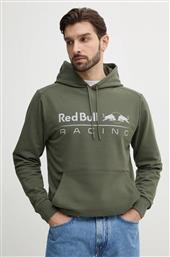 ΜΠΛΟΥΖΑ TEAM LOGO HOODY ΧΡΩΜΑ: ΠΡΑΣΙΝΟ, ΜΕ ΚΟΥΚΟΥΛΑ, RM580016 PEPE JEANS