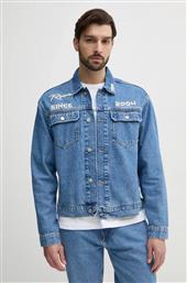 ΤΖΙΝ ΜΠΟΥΦΑΝ PRINTED RACE JACKET ΑΝΔΡΙΚΟ, ΧΡΩΜΑ: ΜΠΛΕ, RM400019R17 PEPE JEANS