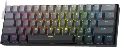 FIZZ K617 GAMING ΜΗΧΑΝΙΚΟ ΕΝΣΥΡΜΑΤΟ USB ΠΛΗΚΤΡΟΛΟΓΙΟ RGB ΜΑΥΡΟ (US) REDRAGON