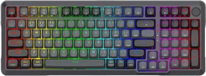 K688GB GAMING ΜΗΧΑΝΙΚΟ ΑΣΥΡΜΑΤΟ BLUETOOTH ΠΛΗΚΤΡΟΛΟΓΙΟ RGB ΜΑΥΡΟ (US) REDRAGON