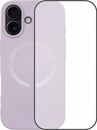 IPHONE 17 MAGSAFE SILICONE CASE & FULL FACE GLASS PURPLE ΘΗΚΗ ΚΙΝΗΤΟΥ & ΠΡΟΣΤΑΤΕΥΤΙΚΟ ΟΘΟΝΗΣ REDSHIELD